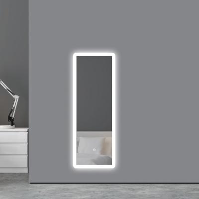 China Wall Mounted Bathroom Vanity Mirror Illuminated Toilet Light Smart Led Cosmetic Mirror With Framed Light for sale