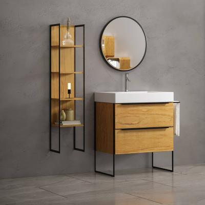 China 15YRS OEM/ODM Experience Waterproof Factory Wholesale Price Good Quality Wall Mounted Sink Mirror Set Bathroom Cabinets and Vanities for sale