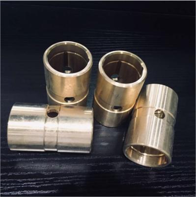 China Precision Flanged Groove Cast Bronze Bearings Spiral Inside Groove Bearings for sale