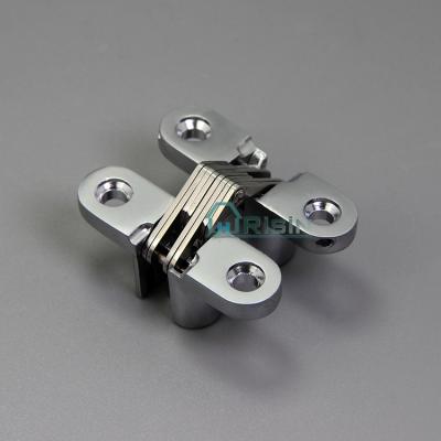 China Zinc Alloy Modern 180 Degree Conceal Hinge 13x45mm Satin Chrome Bead for sale