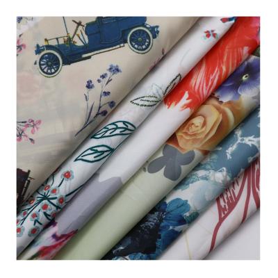 China Custom Stretch 40D 380T Pattern 100 Polyester Flower Print Taffeta Fabric For Lining for sale