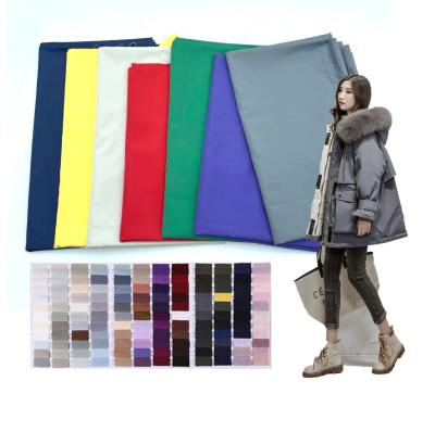 China Waterproof 100% 240T polyester pongee fabric 75d*75d pongee lining fabric for down jacket fabric stocklot for sale