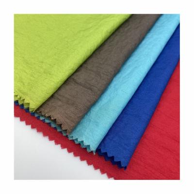 China Good Price Waterproof Woven Dyed Lightweight 70D*70D 210T Crinkle Nylon Taffeta for sale