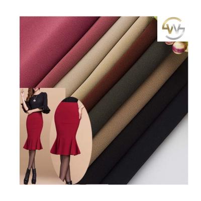 China Hot Selling Stretch Twill Polyester Spandex Four Way Material Stretch Stretch Fabric For Dress for sale