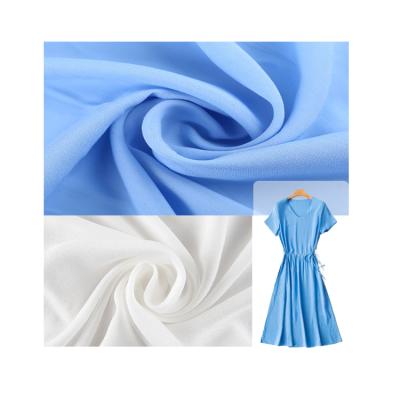 China Blue White Rayon Stretch Fabric Rayon Fabric Light Color Rayon Spandex Spandex Fabric for sale