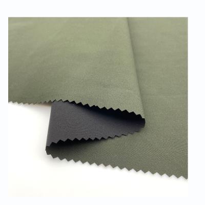 China 100% Wind Proof 240T Army Green High Polyester Fabric Machine Elastic Woven Pongee Fabric for sale