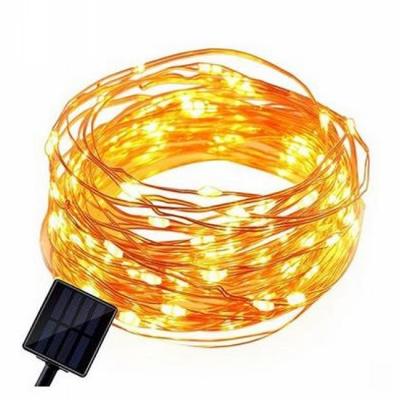 China 12M 100LED solar panel LED string lights fairy light for christmas halloween party wedding decoration en venta