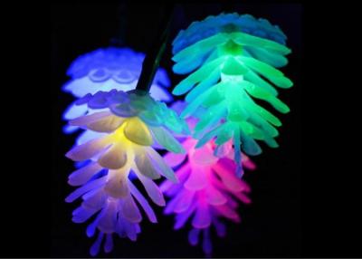 中国 20 LED Multicolor Christmas Lights 16.5cm Each Bulb Flash / Steady On Mode 販売のため