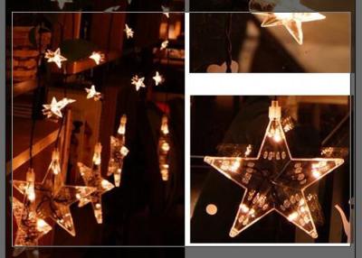 China Las luces de la Navidad caseras de la cortina del LED los 0.7m atan la decoración formada las estrellas en venta