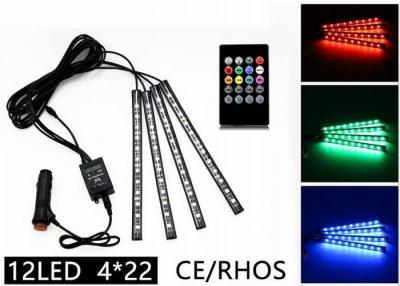 China CE multicolor teledirigido ROHS de las luces de tira del ritmo LED 12 LED aprobado en venta