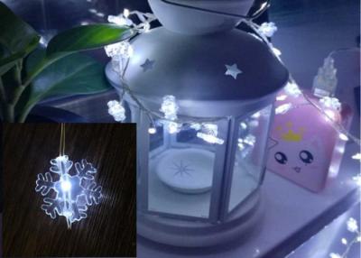 China Pocas luces de hadas del copo de nieve USB LED, USB accionaron la decoración de las luces de la Navidad en venta