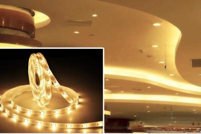 China Warm White FPC SMD LED Strip Lights For Shopping Mall 60 leds Per Meter for sale