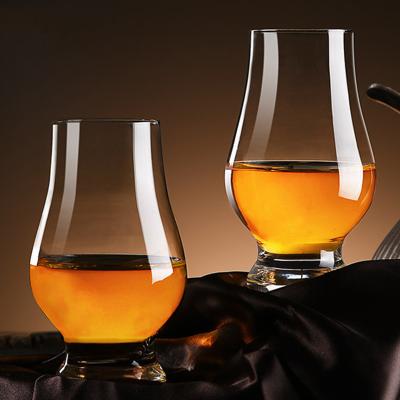 China Custom 173ml Small Stem Maker Custom 173ml European Unique Clear Short Stem Whiskey Wine Shot Glass for sale