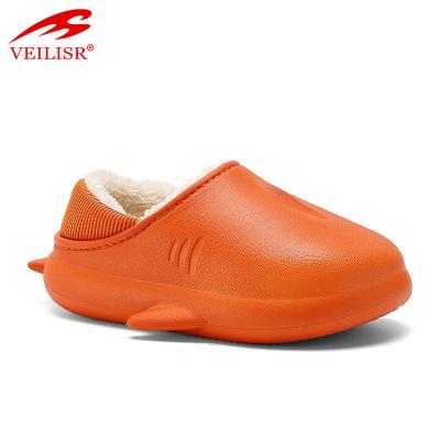 China 2021 fashion trend new children's cotton shoes for boys and girls cartoon soft-soled bag with cotton slippers for sale