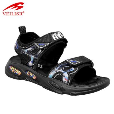 China 2021 Fashion Summer Children's Velcro Trend New Wide Open-Toed Beach Shoes for sale