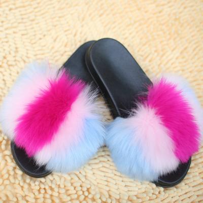 China Fashion Trend Fashion Furry Furry Bedroom Slippers Furry Slippers for sale