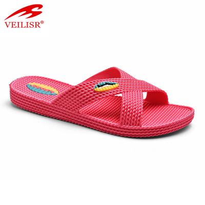 China Fashion Trend Ladies Soft Bottom Home Non-slip Cross Slippers for sale