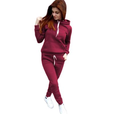 China Fashion Anti-Wrinkle Suit Ladies Casual Hooded Wild Two Piece Suit Long Sleeve Explosive Suit Sweatpants for sale