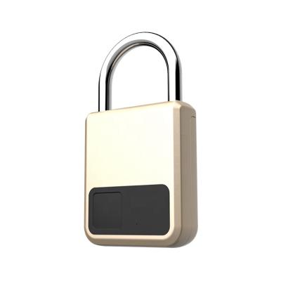 China OEM wholesale customization zinc aluminum alloy metal shell ultra-thin fingerprint identification convenient intelligence padlock KE-9GS02-1 for sale