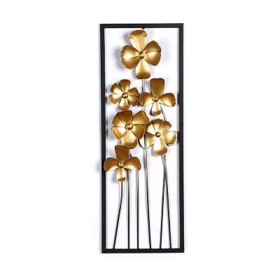 China Modern Wall Art Wholesale Metal Iron Wall Hanging Art Decor Creative Home Lilac for sale