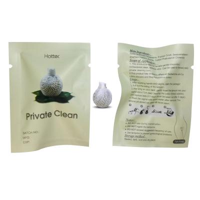 China Visit HOTTEC Effective Visual Private Label Factory Point Herbal Yoni Wholesale Detox Vaginal Cleansing Beads for sale