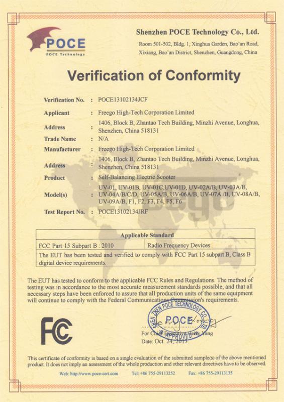 FCC - Freego High-tech Corporation Limited