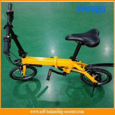 Chine Conception pliable vélo électrique de poussée de pneu de 14 pouces avec le Portable du moteur 350W à vendre