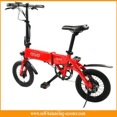 Chine Mini bicyclette électrique se pliante de poussée de vélo de filles en rouge, CE/approbation de Rohs à vendre