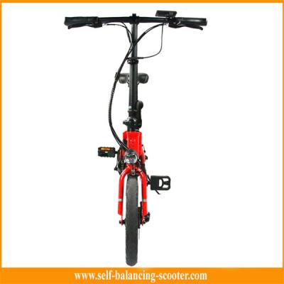 China Motor sin cepillo eléctrico plegable eléctrico blanco rojo de la bicicleta 250w del alza de la bici en venta