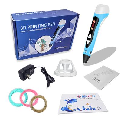 China Drawing Print Pen 2 Christmas Gift Oem New Design Magic PLA ABS Filament Kids Kit Printer 3D Printing Pen 3D Pen for sale