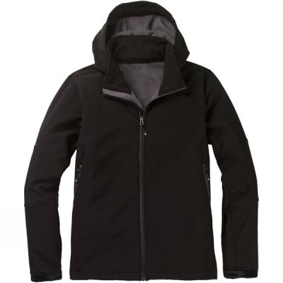 China Men's Softshell Jacket with hood for sale