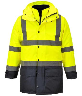 China Hi Vis 7 in 1 Safety Parka Jacket for sale