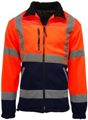 China Hi Vis Fleece Two Tone Reflective Safety Jacket for sale