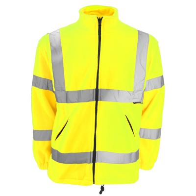 China Hi Vis Fleece Reflective Safety Workwear Jacket for sale