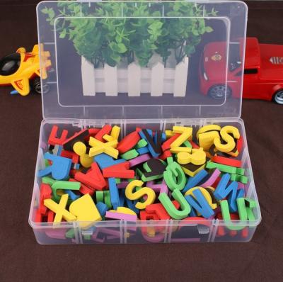 China Magnetic Children's Early Education Foam English Alphabet Magnetic Magnets With Storage Plastic Box for sale