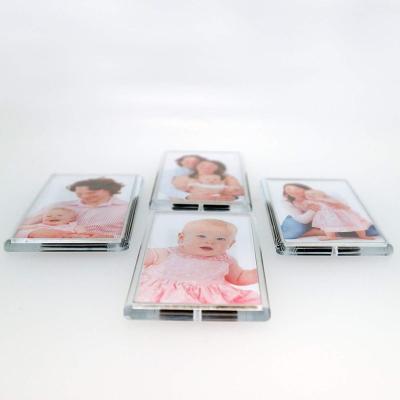 China High Quality Durable Promotional Fast Delivery Clear Magnetic Fridge Photo Frame for sale