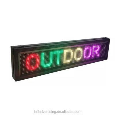 China P10 Indoor Outdoor RGB Full Color Text Led Sign Programming Display for sale