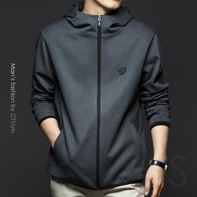 China Anti-wrinkle 2021 spring and autumn new fashion men's clothing men's sports hooded jacket coat casual sweater for sale