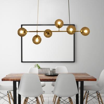 China Nordic modern gold hanging low ceilings lamp restaurant decorative acrylic modern kitchen led pendant light for sale