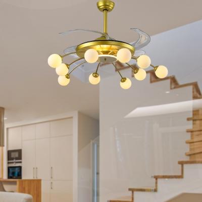 China 2022 Popular Industrial Light Modern Most Fan Ceiling Boat Lamparas Colgantes Modernas Chandelier Lamps for sale