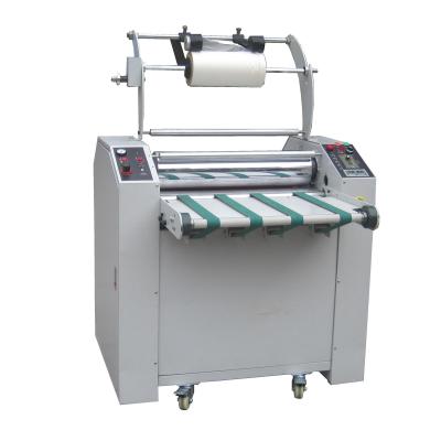 China Factory 24inch Hot Roll Laminating Machine With Hot Trimming Knife Laminator For Printed Product for sale