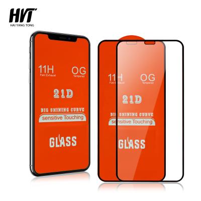 China New Product Ultrathin Full Transparent High Glue 21d 0.33mm Tempered Glass Screen Protector For Xiaomi Redmi for sale