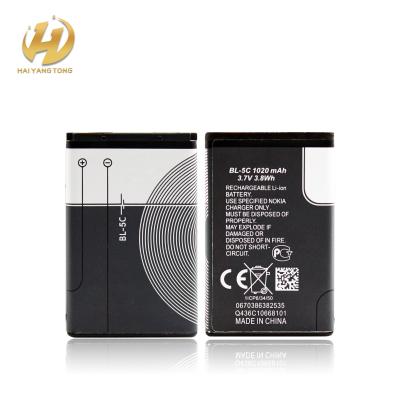 China 1020mah Bl-5c Mobile Phone Battery Cell Mobile Phone Battery For Nokia Bl-5c Battery for sale