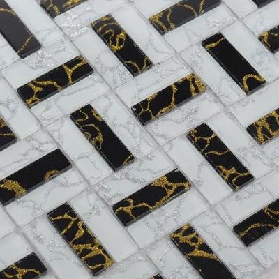 China Metallic Tiles Glazed Ceramic Mosaic Tile Assorted Colors for sale