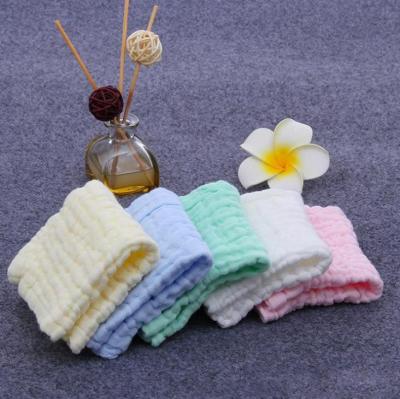 China Child Safe 100% Cotton 6 Layers Face Towel Infant Baby Saliva Feeding Towel Baby Towel Wash Cloth Handkerchiefs for sale