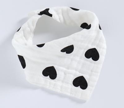 China Protect Baby Clothes Adjustable 100% Cotton Super 4 Layer Baby Bandana Drool Absorbent Bibs for sale