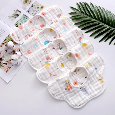 China Cute Baby Wears 360 Degrees To Rotate Baby Neck Bibs For Girls And Boys Baby Drool Absorbent Waterproof Bibs for sale