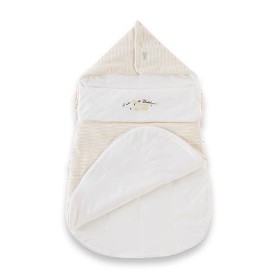 China Amazon Hot Selling Antibacterial Newborn Baby Wrap Sleep Wrap With Hood Bag Super Soft Baby Sleeping for sale