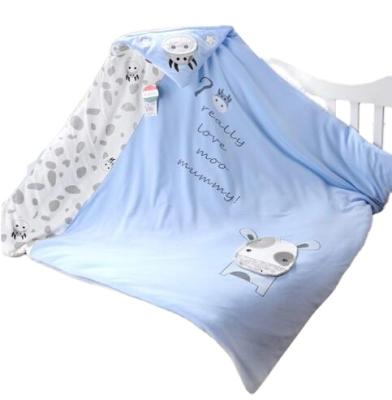 China Simple Safe Cotton Plus Breathable Fabrics Baby Receiving Wrap Warm Wrap Winter Sleeping Bag for sale