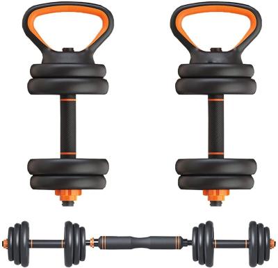 China Adjustable Barbell Bar Fed Multi Function Dumbbell Lifting Set Four Modes for sale